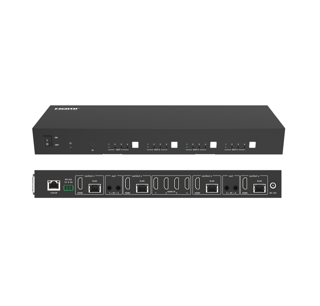 4x4 HDMI 2.0 Matrix over CAT6 70M