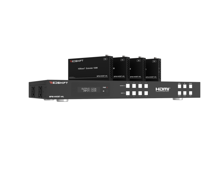4x4 HDMI 2.0 Matrix over HDBaset 150M