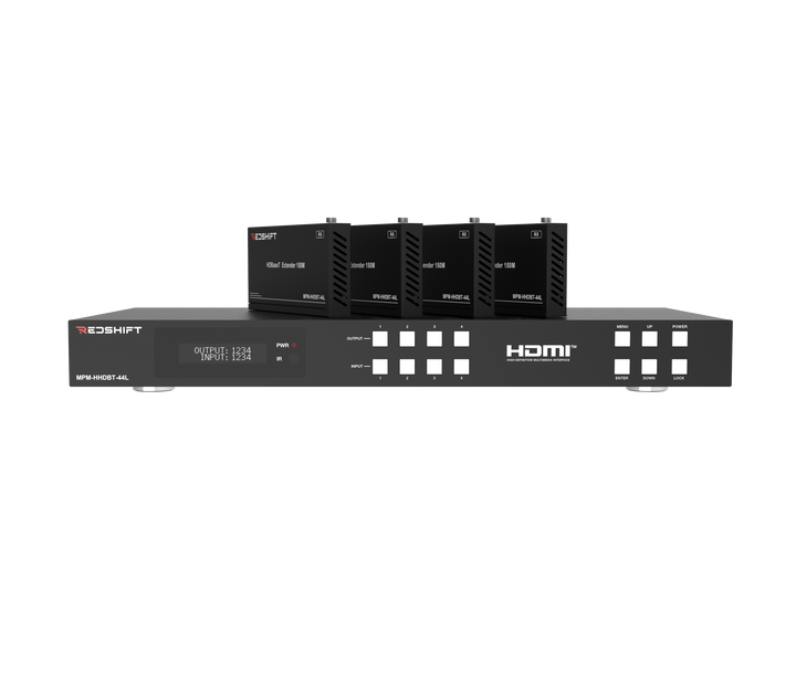 4x4 HDMI 2.0 Matrix over HDBaset 150M